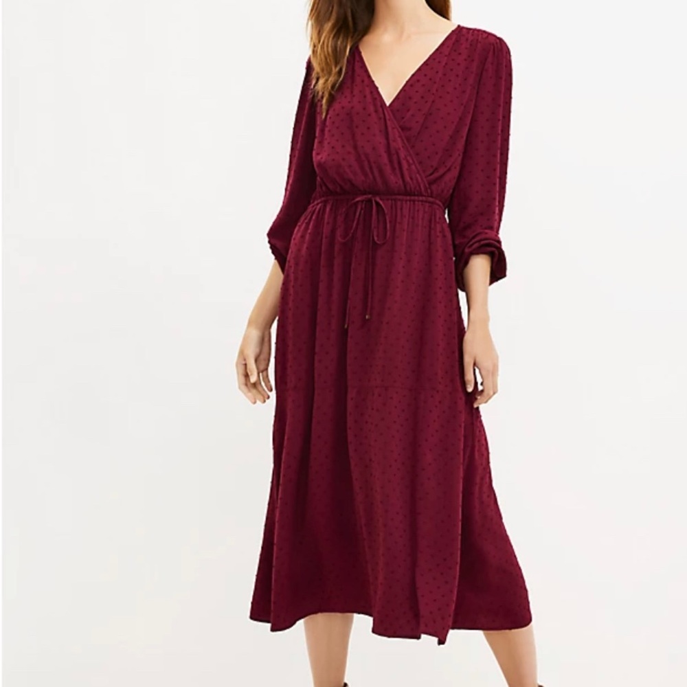 Petite Midi Wrap Dress